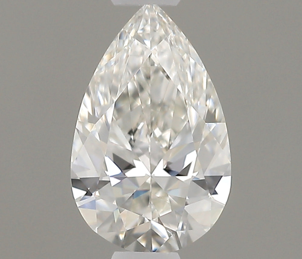 0.3 Carat Pear Natural Diamond with  Cut Diamond in 14KT  view 1
