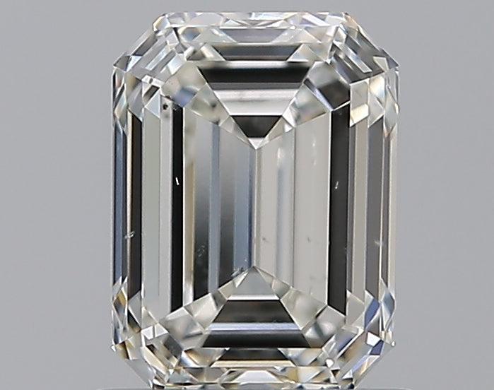 0.91 Carat Emerald Natural Diamond with  Cut Diamond in 14KT  view 1
