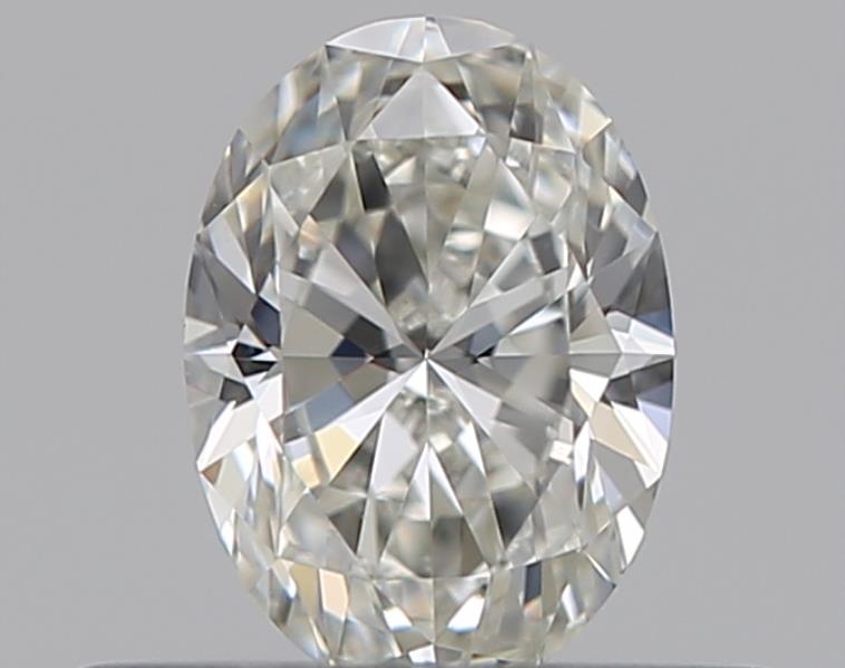 0.3 Carat Oval Natural Diamond with  Cut Diamond in 14KT  view 1
