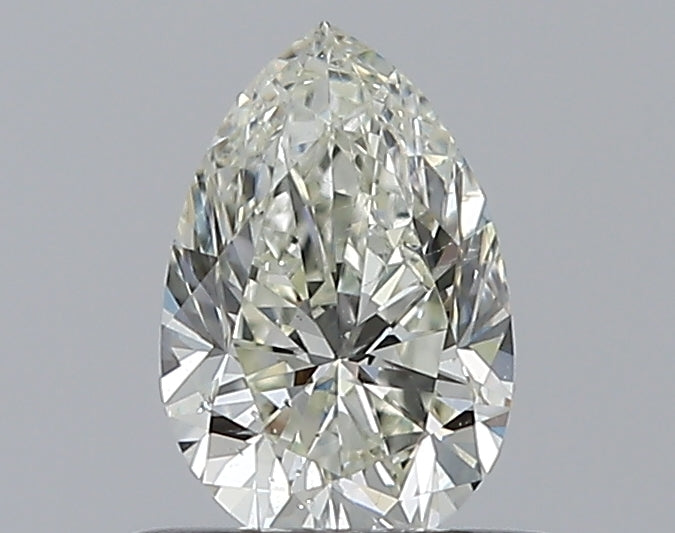 0.5 Carat Pear Natural Diamond with  Cut Diamond in 14KT  view 1
