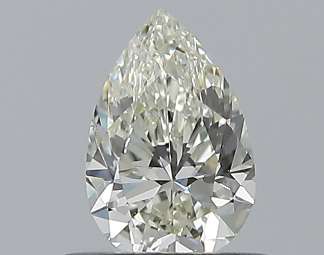 0.4 Carat Pear Natural Diamond with  Cut Diamond in 14KT  view 1
