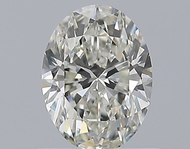 0.75 Carat Oval Natural Diamond with  Cut Diamond in 14KT  view 1
