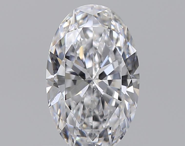 0.72 Carat Oval Natural Diamond with  Cut Diamond in 14KT  view 1
