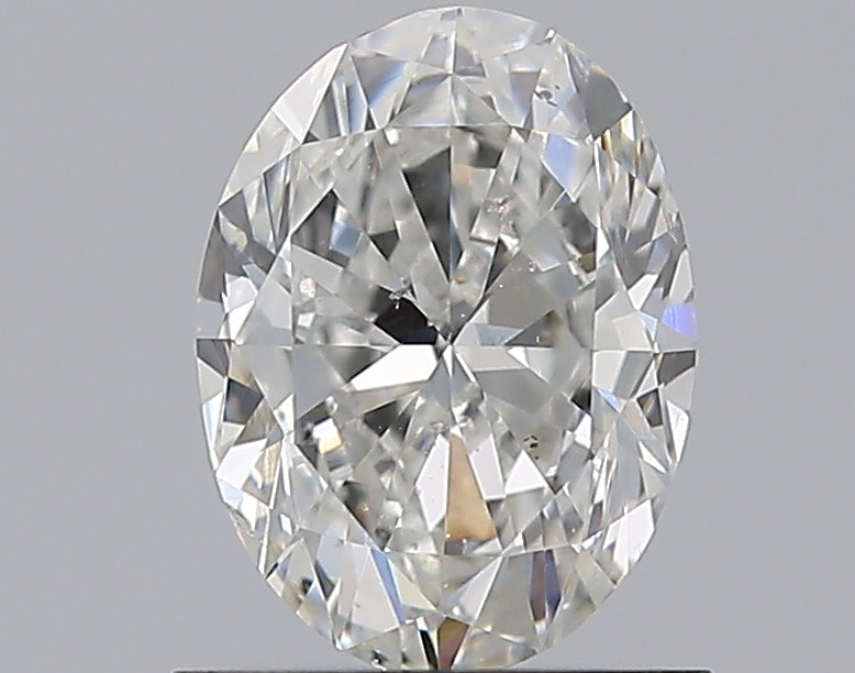0.96 Carat Oval Natural Diamond with  Cut Diamond in 14KT  view 1
