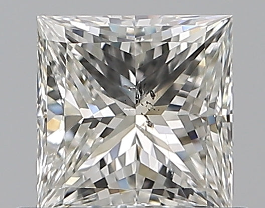 0.7 Carat Princess Natural Diamond with  Cut Diamond in 14KT  view 1
