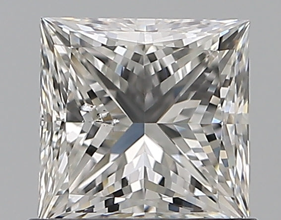 0.9 Carat Princess Natural Diamond with  Cut Diamond in 14KT  view 1
