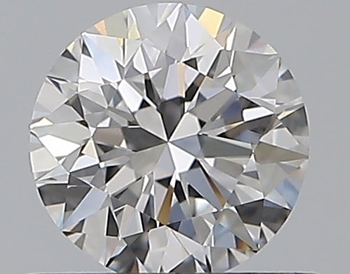 0.5 Carat Round Natural Diamond with  Cut Diamond in 14KT  view 1
