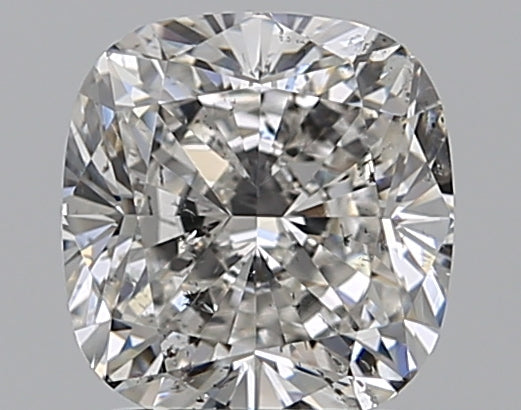 2.0 Carat Cushion Natural Diamond with  Cut Diamond in 14KT  view 1
