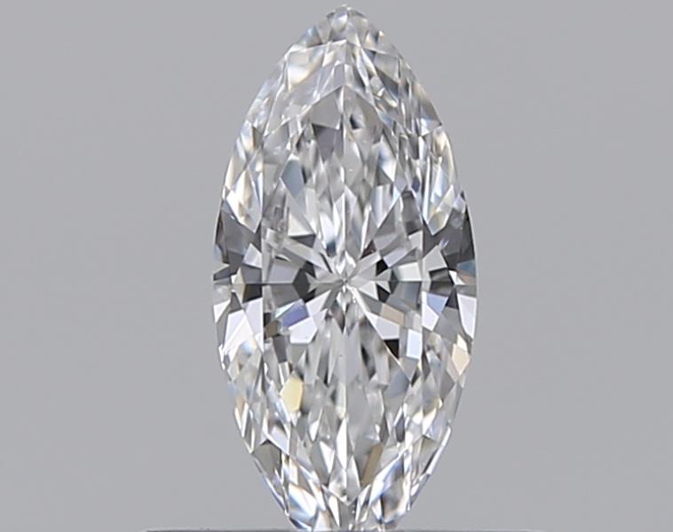 0.3 Carat Marquise Natural Diamond with  Cut Diamond in 14KT  view 1
