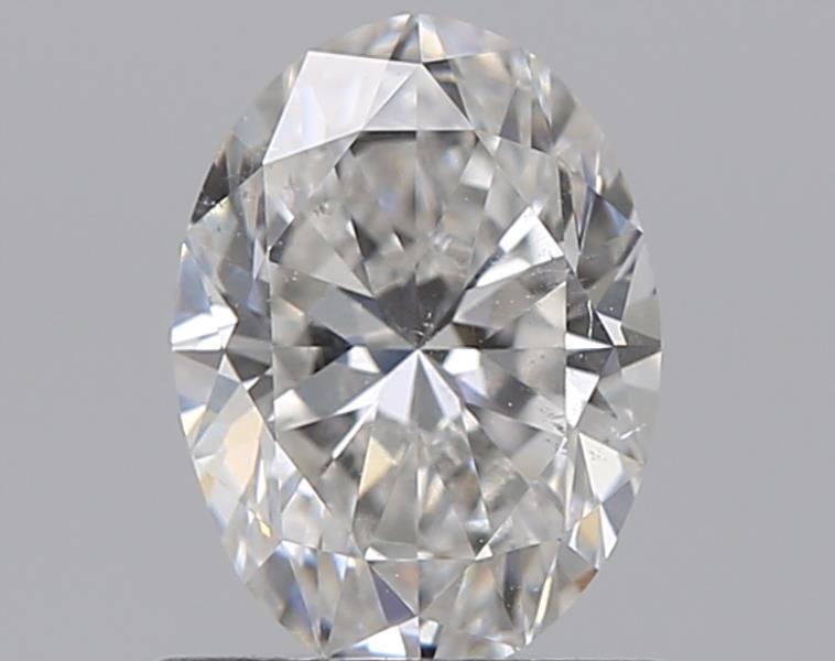 0.71 Carat Oval Natural Diamond with  Cut Diamond in 14KT  view 1
