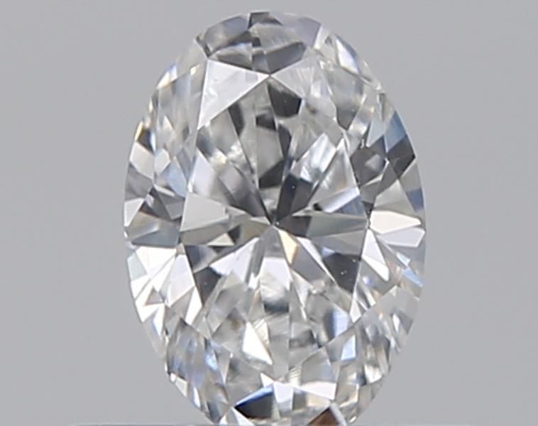 0.31 Carat Oval Natural Diamond with  Cut Diamond in 14KT  view 1
