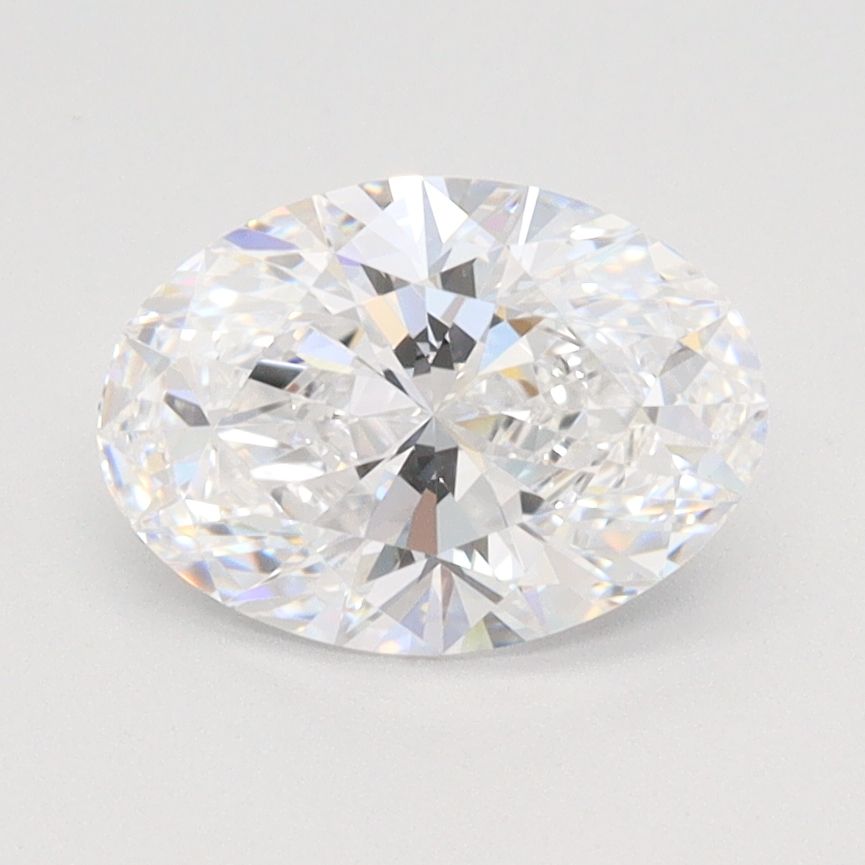 1.3 Carat Oval Lab Diamond with  Cut Diamond in 14KT  view 1
