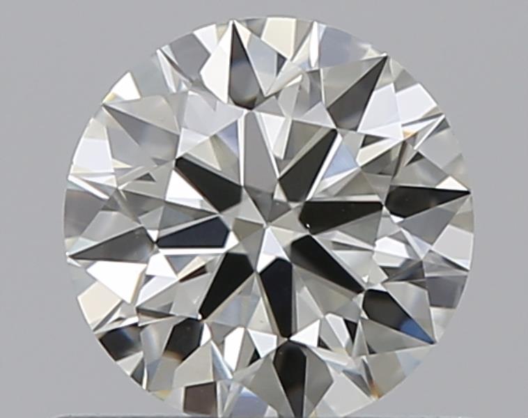 0.5 Carat Round Natural Diamond with  Cut Diamond in 14KT  view 1
