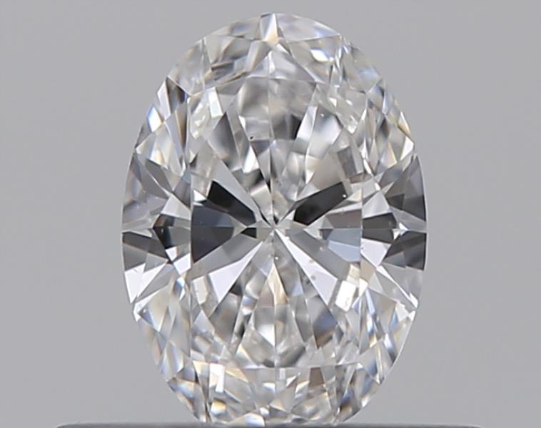 0.3 Carat Oval Natural Diamond with  Cut Diamond in 14KT  view 1
