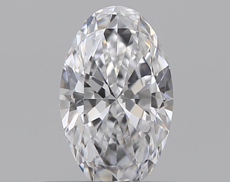 0.3 Carat Oval Natural Diamond with  Cut Diamond in 14KT  view 1
