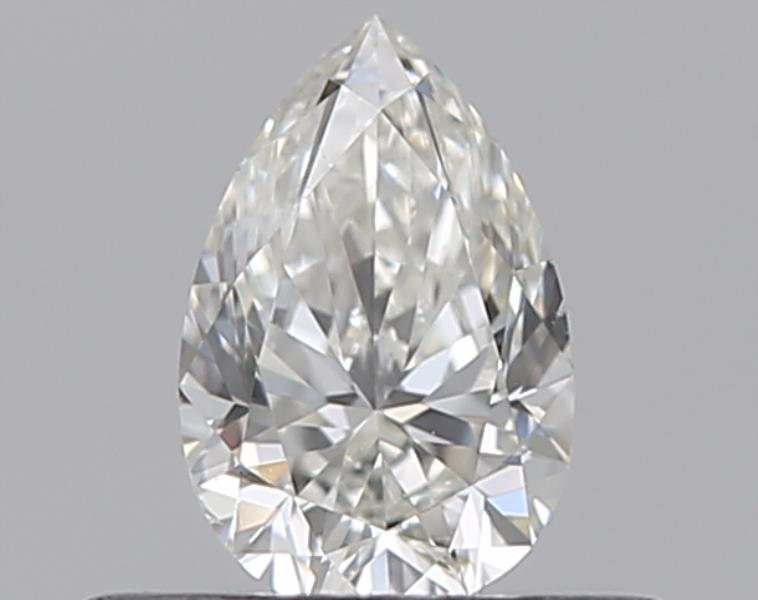 0.3 Carat Pear Natural Diamond with  Cut Diamond in 14KT  view 1
