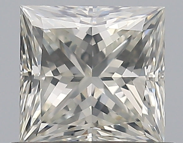0.7 Carat Princess Natural Diamond with  Cut Diamond in 14KT  view 1
