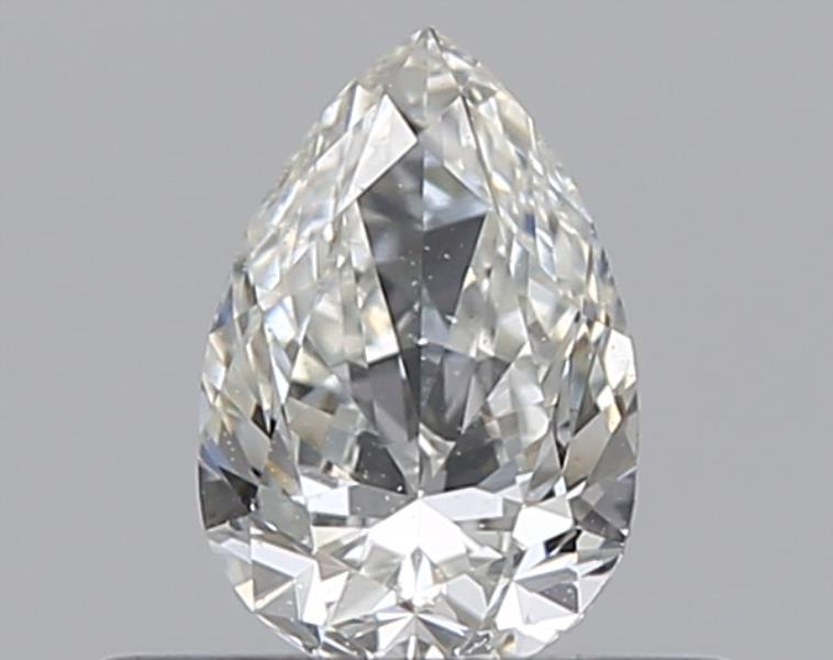 0.3 Carat Pear Natural Diamond with  Cut Diamond in 14KT  view 1

