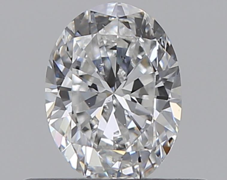 0.35 Carat Oval Natural Diamond with  Cut Diamond in 14KT  view 1

