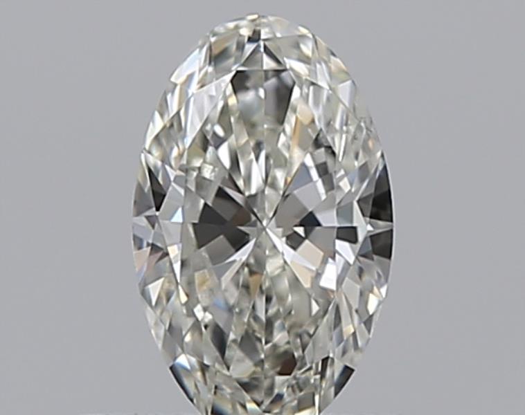 0.3 Carat Oval Natural Diamond with  Cut Diamond in 14KT  view 1
