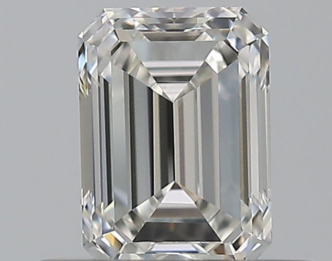 0.51 Carat Emerald Natural Diamond with  Cut Diamond in 14KT  view 1
