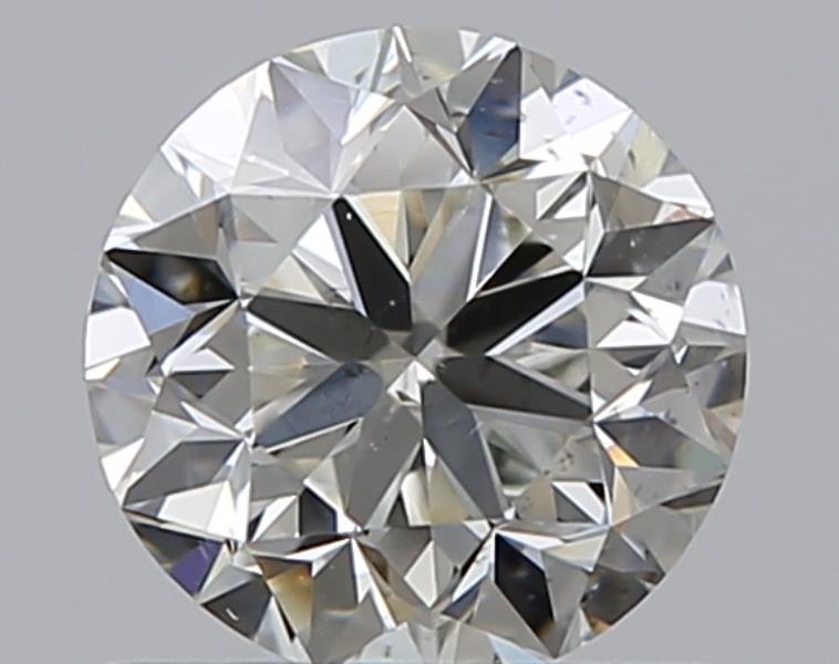 0.7 Carat Round Natural Diamond with  Cut Diamond in 14KT  view 1
