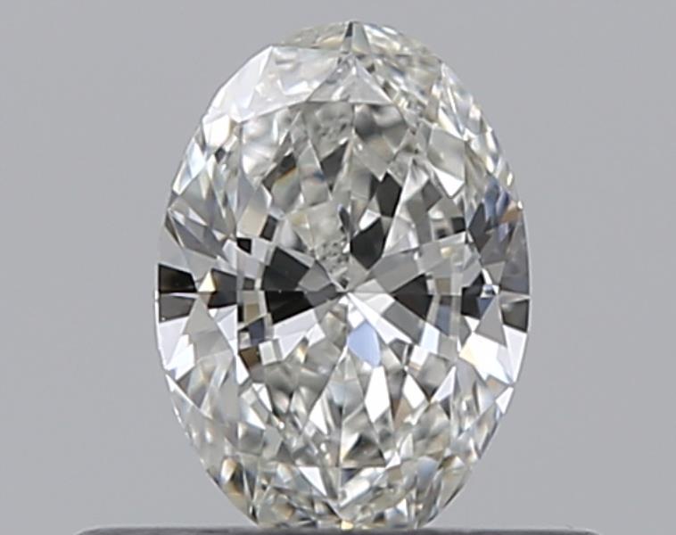 0.3 Carat Oval Natural Diamond with  Cut Diamond in 14KT  view 1
