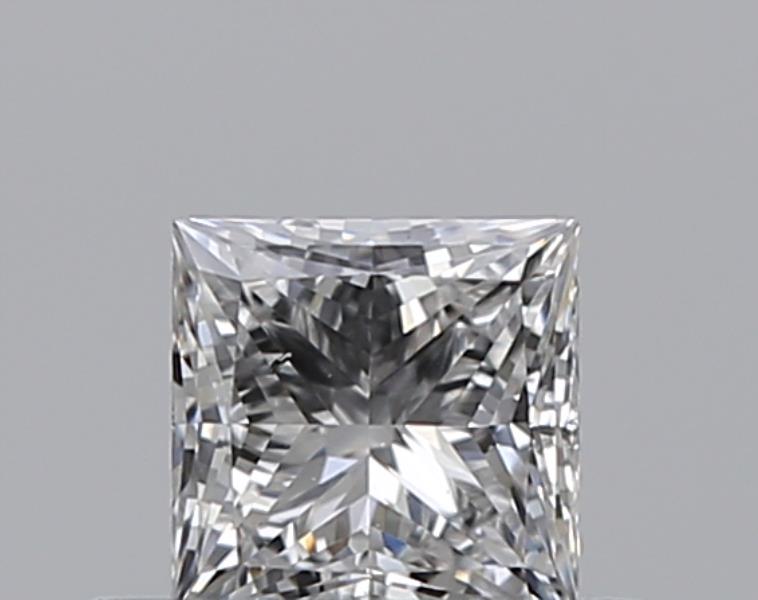 0.3 Carat Princess Natural Diamond with  Cut Diamond in 14KT  view 1
