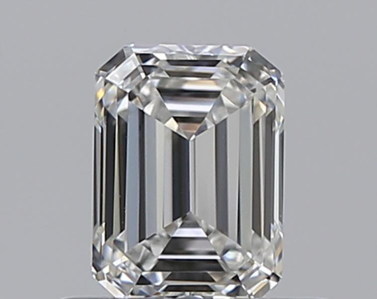 0.5 Carat Emerald Natural Diamond with  Cut Diamond in 14KT  view 1

