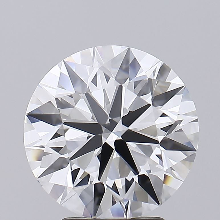 3.61 Carat Round Lab Diamond with  Cut Diamond in 14KT  view 1
