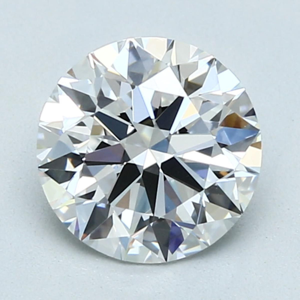 1.7 Carat Round Natural Diamond with  Cut Diamond in 14KT  view 1
