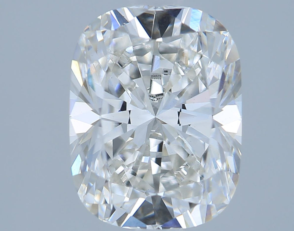 2.21 Carat Cushion Lab Diamond with  Cut Diamond in 14KT  view 1
