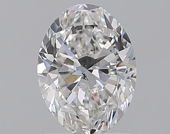 1.2 Carat Oval Natural Diamond with  Cut Diamond in 14KT  view 1
