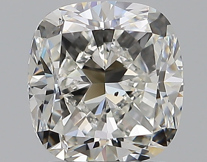 1.7 Carat Cushion Natural Diamond with  Cut Diamond in 14KT  view 1
