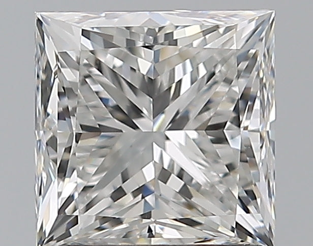 1.5 Carat Princess Natural Diamond with  Cut Diamond in 14KT  view 1
