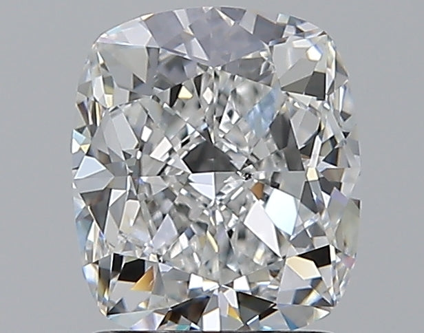 1.7 Carat Cushion Natural Diamond with  Cut Diamond in 14KT  view 1
