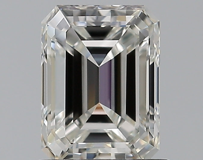 0.9 Carat Emerald Natural Diamond with  Cut Diamond in 14KT  view 1
