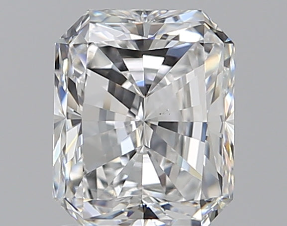 1.5 Carat Radiant Natural Diamond with  Cut Diamond in 14KT  view 1
