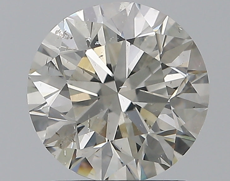1.5 Carat Round Natural Diamond with  Cut Diamond in 14KT  view 1
