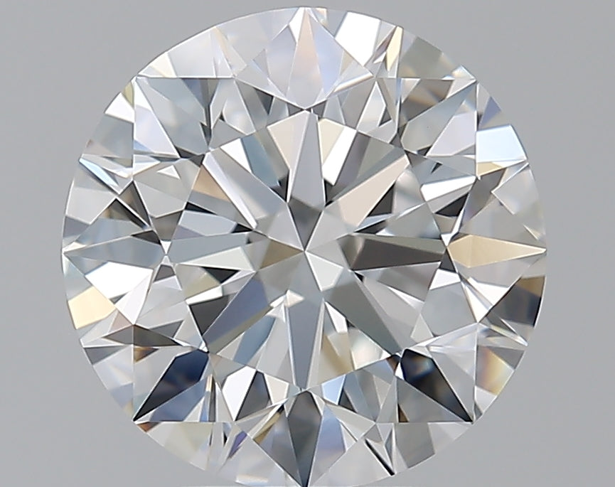 4.21 Carat Round Natural Diamond with  Cut Diamond in 14KT  view 1
