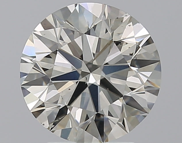 2.6 Carat Round Natural Diamond with  Cut Diamond in 14KT  view 1
