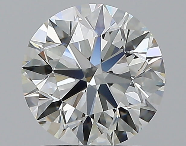1.5 Carat Round Natural Diamond with  Cut Diamond in 14KT  view 1

