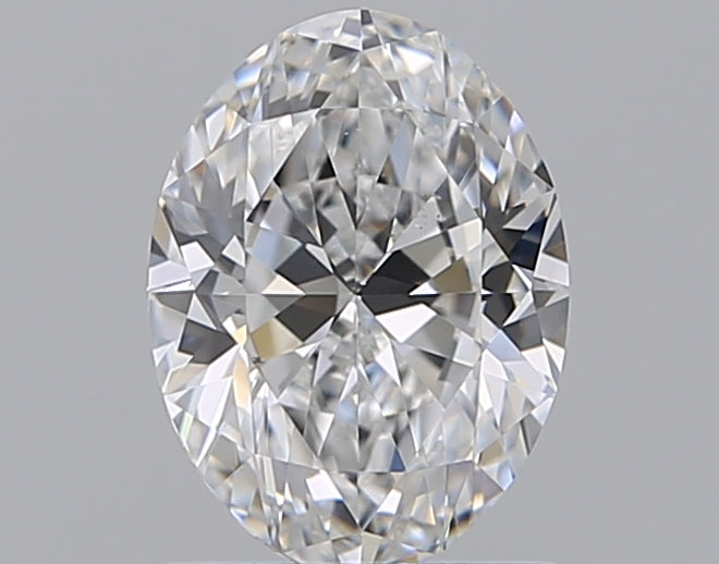 1.01 Carat Oval Natural Diamond with  Cut Diamond in 14KT  view 1
