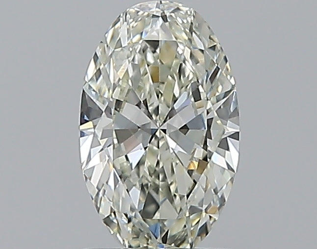 0.75 Carat Oval Natural Diamond with  Cut Diamond in 14KT  view 1
