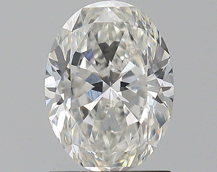 1.51 Carat Oval Natural Diamond with  Cut Diamond in 14KT  view 1
