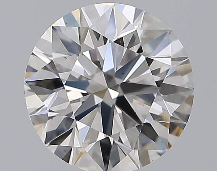 1.3 Carat Round Natural Diamond with  Cut Diamond in 14KT  view 1
