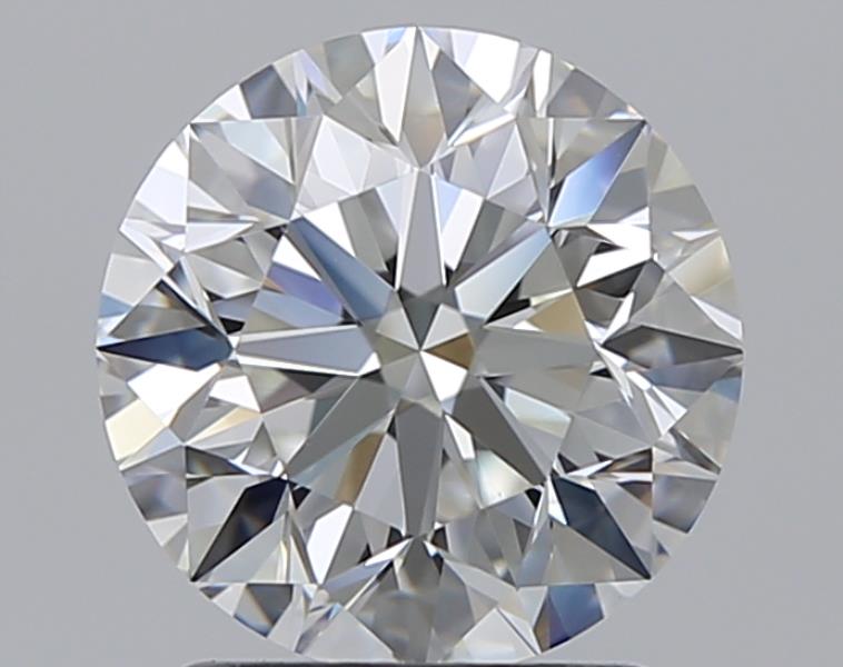 1.71 Carat Round Natural Diamond with  Cut Diamond in 14KT  view 1

