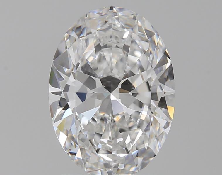 1.42 Carat Oval Natural Diamond with  Cut Diamond in 14KT  view 1

