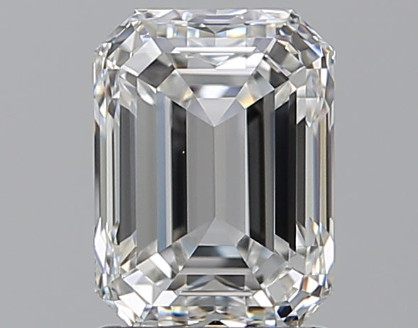 1.7 Carat Emerald Natural Diamond with  Cut Diamond in 14KT  view 1
