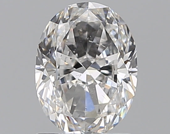 1.21 Carat Oval Natural Diamond with  Cut Diamond in 14KT  view 1
